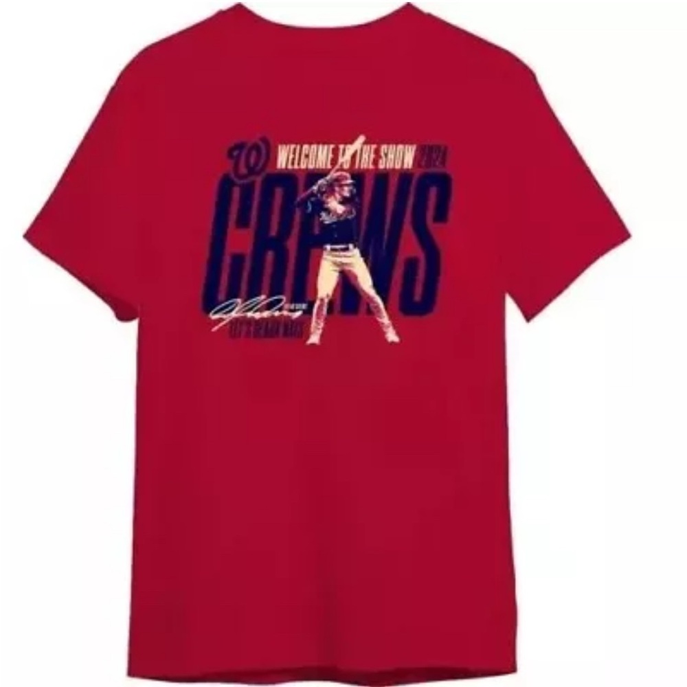 Lot of 3 Washington Nationals Dylan Crews T Shirt MLB